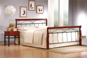 Letto Veronica in metallo e legno - 160x200 cm