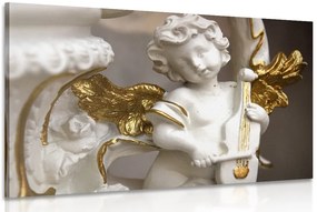 Quadro su tela – Statua di angelo che suona