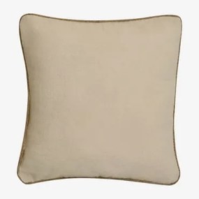 Cuscino Quadrato In Cotone (40x40 Cm) Nurmel Crema Cannoli - Sklum