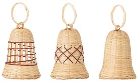 Set di 3 decorazioni da appendere in bambù Akon - Bloomingville