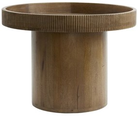 Tavolino rotondo in legno di mango ø 60 cm Kalomo - Light &amp; Living