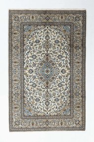 Kashan Tappeto persiano 300 x 200 Beige (Iran) Annodato A Mano