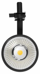 Faro LED 12W-40W Trifase Nero, CRI90 UGR19, 45° - KGP driver Colore  Bianco Naturale 4.000K