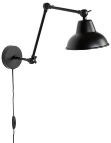 Lampada da parete nera Xavi - White Label