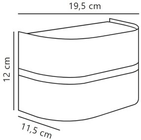 Nordlux - Applique da esterno SIBELIS 1xE27/10W/230V IP44 antracite
