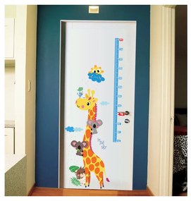 Adesivo per bambini - metro per porta o parete 60x120 cm Giraffe &amp; Koalas - Ambiance