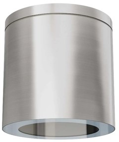 Applique da soffitto IP54 GU10 in Alluminio e Vetro - Inox