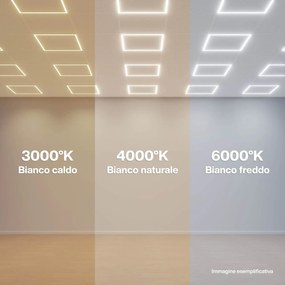 Pannello LED a Cornice 60x60 44W CCT No Flickering con driver Philips Colore Bianco Variabile CCT