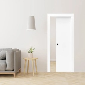 Porta interna scorrevole Zena in legno colore bianco, L 80 x H 210 cm, apertura reversibile