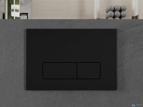 Placca di comando WC EYN BW1737 compatibile con sistema Geberit, nero opaco