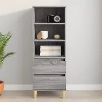 Credenza Grigio Sonoma 40x36x110 cm in Legno Multistrato 821242