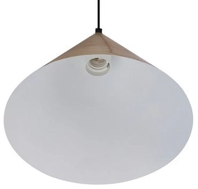 Lampada a sospensione marrone con paralume in vetro ø 25 cm Dunca - Candellux Lighting
