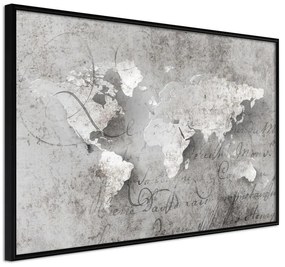 Poster  World of Words  Cornice Quadri Cornice nera, Larghezza x Altezza Home decor 45x30