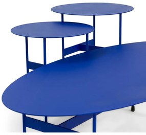 Tavolino da salotto blu in metallo 39x120 cm Mira – Spinder Design
