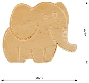 Applique per bambini SAFARI 1xE14/10W/230V elefante