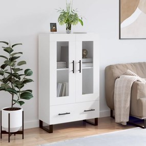 Credenza Bianca 69,5x31x115 Cm İn Legno Multistrato /