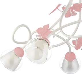 ONLI - Lampadario per bambini BUTTERFLY 5xE14/6W/230V