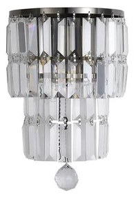 Searchlight 61321-2AB - Applique da parete EMPIRE 2xE14/7W/230V IP44