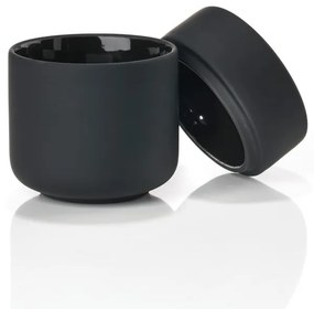 Organizzatore per il bagno in gres nero Ume - Zone