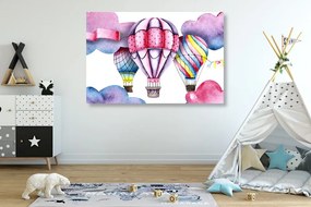 Quadro su tela – Palloncini ad acquerello