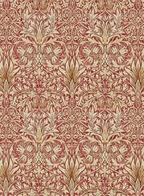 Morris & Co Carta da parati Snakeshead - Madder/ Gold