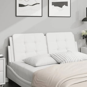 Cuscino Testiera Bianco 120 Cm İn Similpelle /