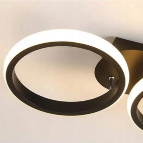 Plafoniera LED dimmerabile LED/30W/230V 3000-6500K nero Wi-Fi Tuya + telecomando