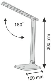 Lampada da tavolo LED dimmerabile con funzione Touch JOWI LED/8W/230V bianco