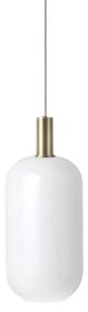 Ferm Living - Collect Lampada a Sospensione Opale Alto Basso Ottone ferm LIVING