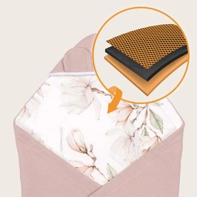 Lionelo - Sacco avvolgente per seggiolino auto TRAVEL SWADDLE 90x90 cm Beige Magnolia