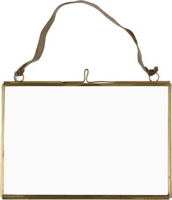 Cornice da parete in metallo dorata 15x10 cm - Rex London