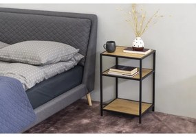 Comodino SARON quercia/nero