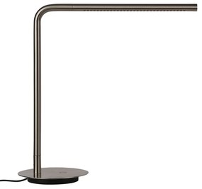 Lampada da tavolo LED argentata in metallo con intensità regolabile (altezza totale 46 cm) Omni Table – UMAGE