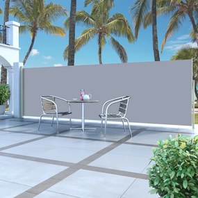 Tenda Da Sole Laterale Retrattile 160 X 500 Cm Grigia /
