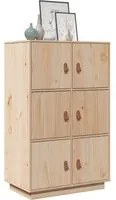 Credenza 67x40x108,5 cm in Legno Massello di Pino cod mxl 17905