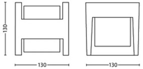 Philips - Applique a LED da esterno ARBOUR LED/3,8W/230V IP44