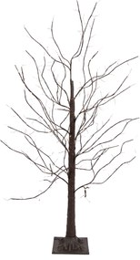 Lampada da terra natalizia albero marrone 120 cm con LED e timer IP44 - Ki