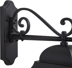 Lanterna da parete classica da esterno nera IP44 - Big