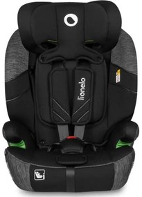 Lionelo - Seggiolino auto LEVI ONE i-Dimensioni 76-150 cm nero/grigio