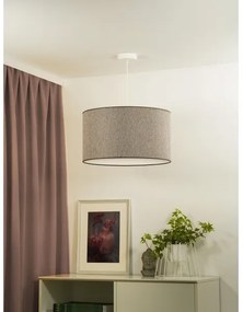 Duolla - Lampadario a sospensione con filo ROLLER ECO RECYCLING 1xE27/15W/230V diametro 45 cm marrone