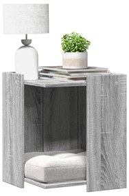 Recinto Lettiera Gatti Grigio Sonoma 60x40x40 Cm İn Truciolato /