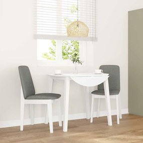 Sedie Da Pranzo Con Cuscini 2 Pz Bianco Legno Massello Di Hevea /