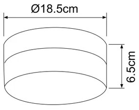 GLOBO 48401 - Plafoniera OPAL 1xE27/40W