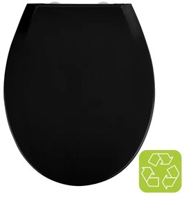 WENKO 23443100-WC sedile WC KOS 44x37 cm nero/argento