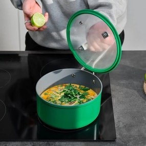 Pentola con coperchio incluso/con superficie in ceramica adatta all'induzione 2,4 l Meda 3.0 – FABINI