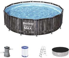 Bestway Piscina Fuori Terra Steel Pro Max Tonda Ø 427 X 107 Cm