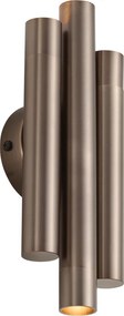 Lampada da parete moderna bronzo scuro 3 luci - Pipes