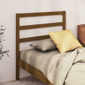 Testiera Per Letto Ambra 106x4x100 Cm İn Legno Massello Di Pino /