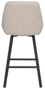 Sgabelli da bar beige in set di 2 (altezza seduta 65 cm) Alison - Rowico