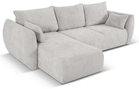 Divano angolare grigio chiaro (angolo sinistro) Matera - Cosmopolitan Design